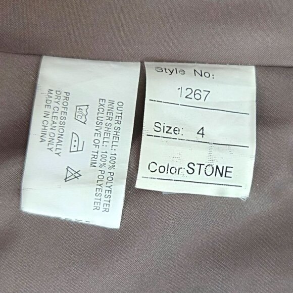 Allure Bridals Stone One Shoulder Sweetheart Long Bridesmaid Gown Women's Size 4 - Picture 8 of 8